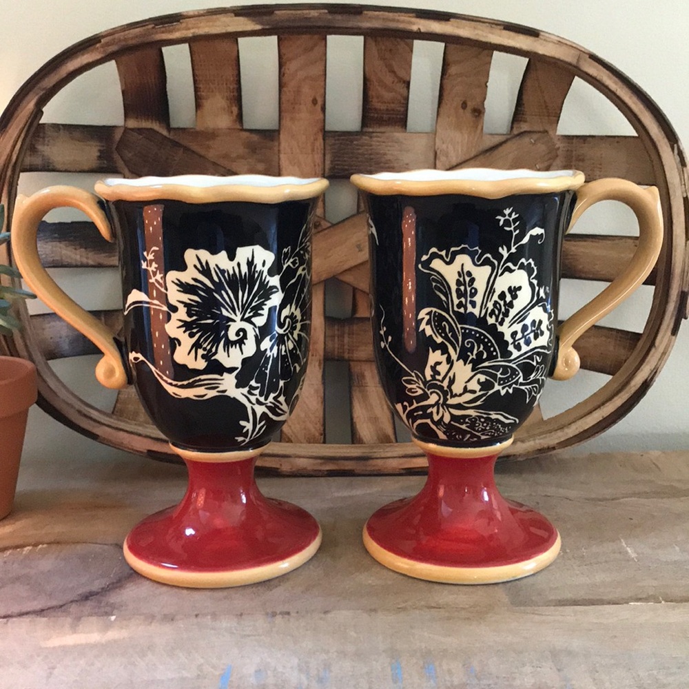 CIC RW Pedestal Mugs Set of 2